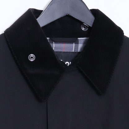 BARBOUR ONLY ARK OS Burghley Modifie Coat Black Size 40