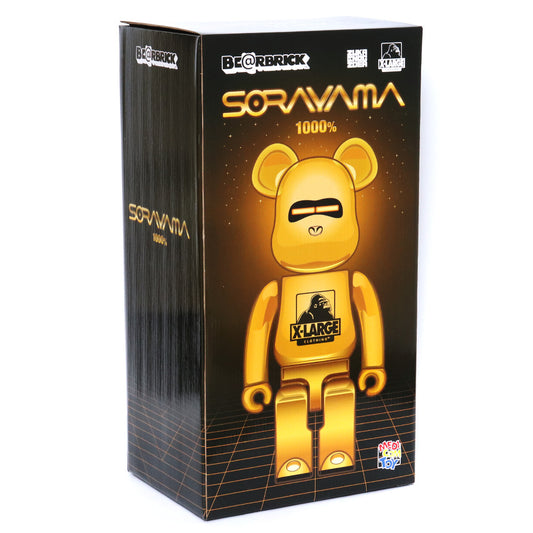 Xlarge BE@RBRICK Hajime Sorayama Gold Figure Size 1000