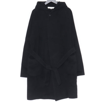 LUCIO VANOTTI Black Wool Cashmere Dolman Sleeve Coat Size 3