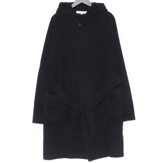 LUCIO VANOTTI Black Wool Cashmere Dolman Sleeve Coat Size 3