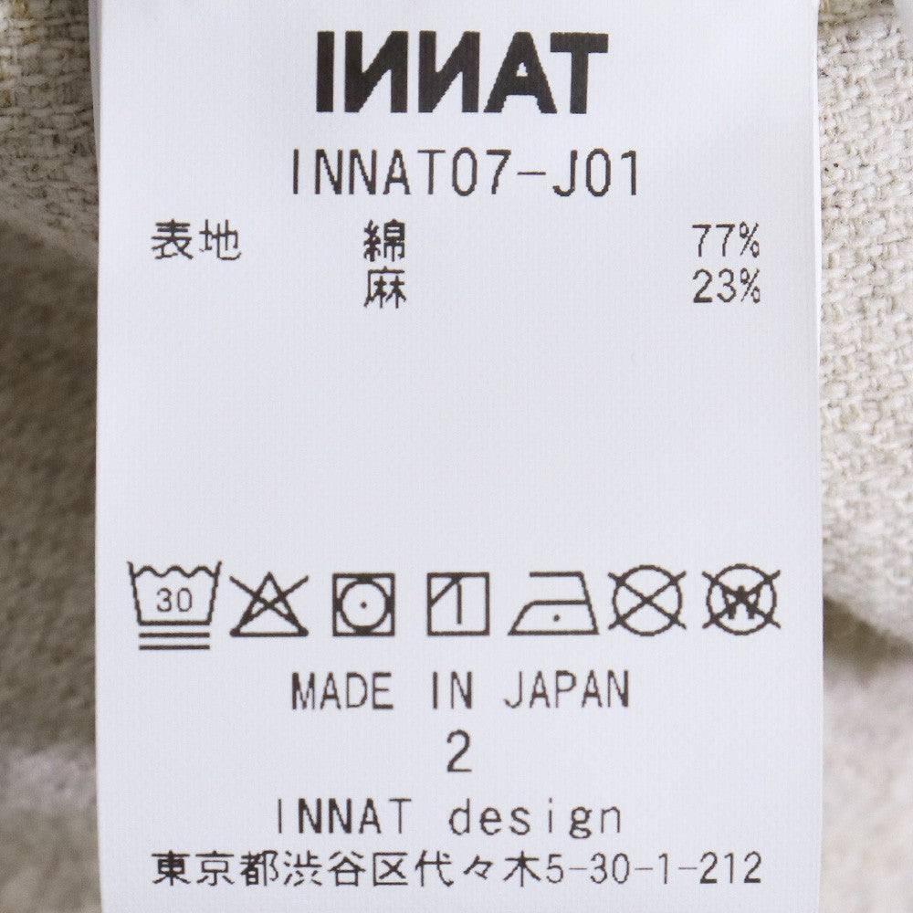 Innat 25SS Tailored Drivers Jacket Beige Size 2