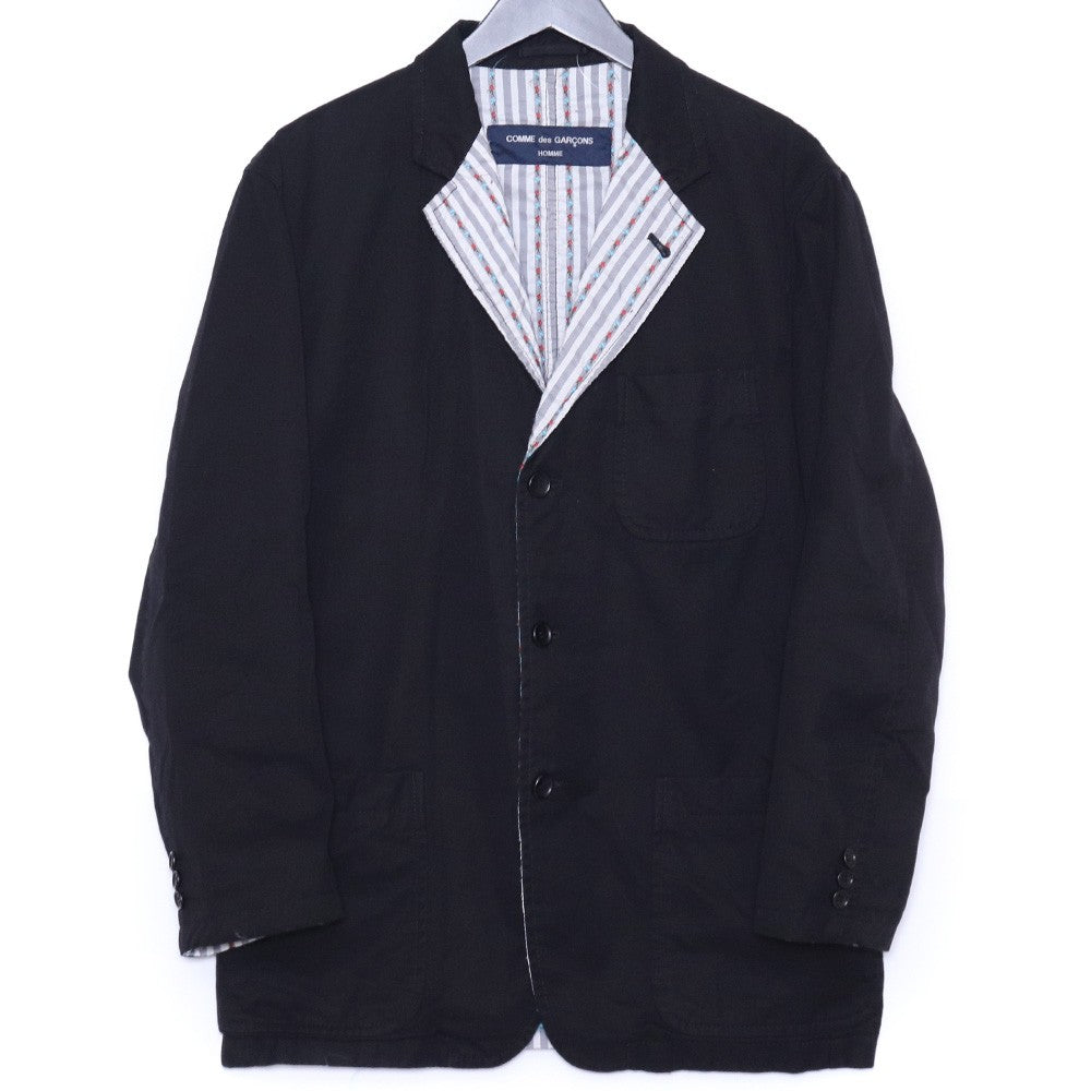 COMME des GARCONS HOMME Floral Stripe Jacket Black Size M