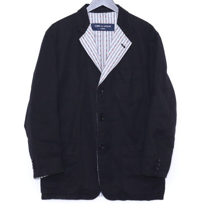 COMME des GARCONS HOMME Floral Stripe Jacket Black Size M