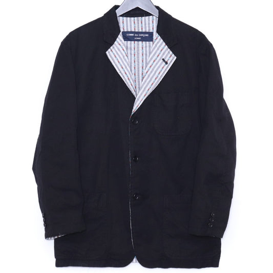 COMME des GARCONS HOMME Floral Stripe Jacket Black Size M
