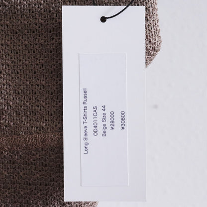 OPPOSE DUALITY 25AW Russel Long Sleeve Sweater Beige Size 44