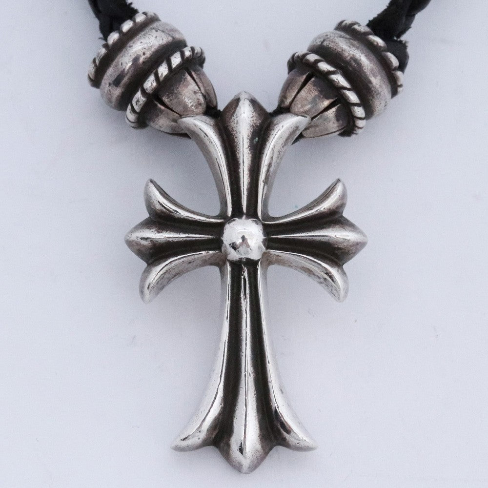 CHROME HEARTS Small CH Cross Necklace Silver Size ONE SIZE