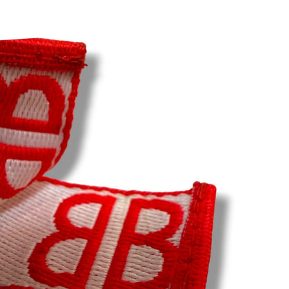 Balenciaga Brand Logo Bracelet Red Size F