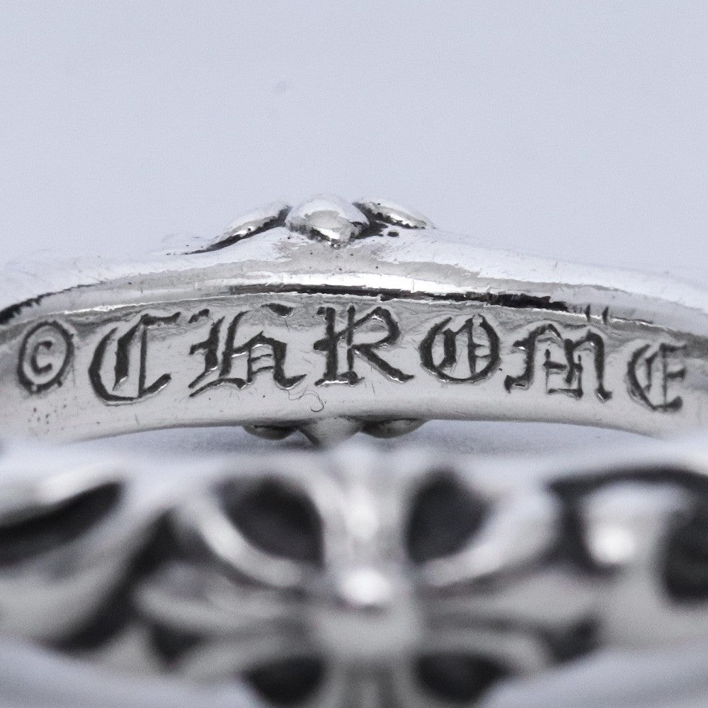 CHROME HEARTS SBT Band Ring Silver Size JP 12