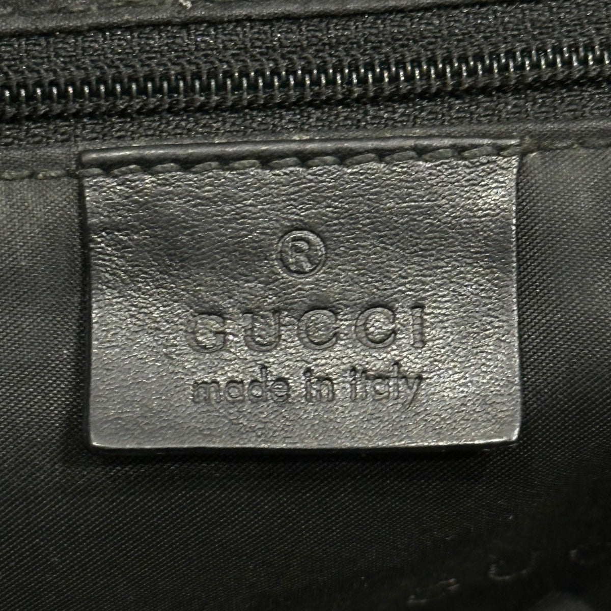 GUCCI 01SS Tom Ford 2way Nylon Leather Hobo Bag
