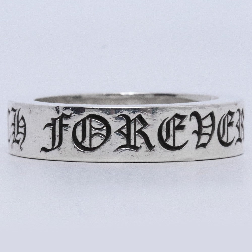 CHROME HEARTS 6mm SPACER FOREVER Ring Silver Size JP 23