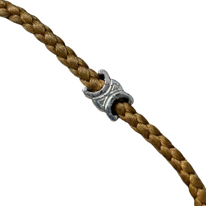 CELINE 23SS Triomphe Beach Silk Bracelet