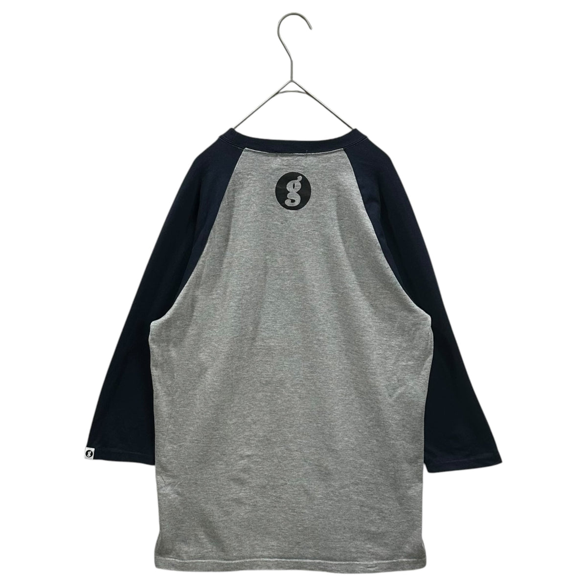 GOODENOUGH Glam G Logo 7/8 Sleeve Raglan Navy Gray Size 3