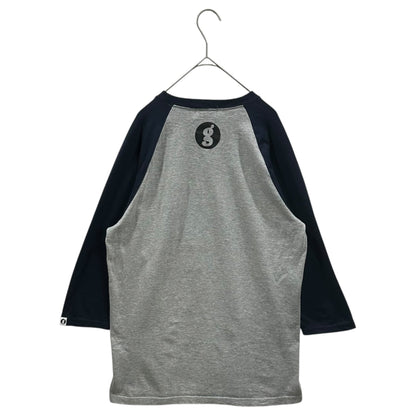 GOODENOUGH Glam G Logo 7/8 Sleeve Raglan Navy Gray Size 3