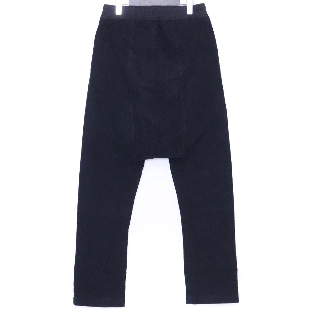 RICK OWENS 13AW Moleskin Drawstring Pants Black Size 46