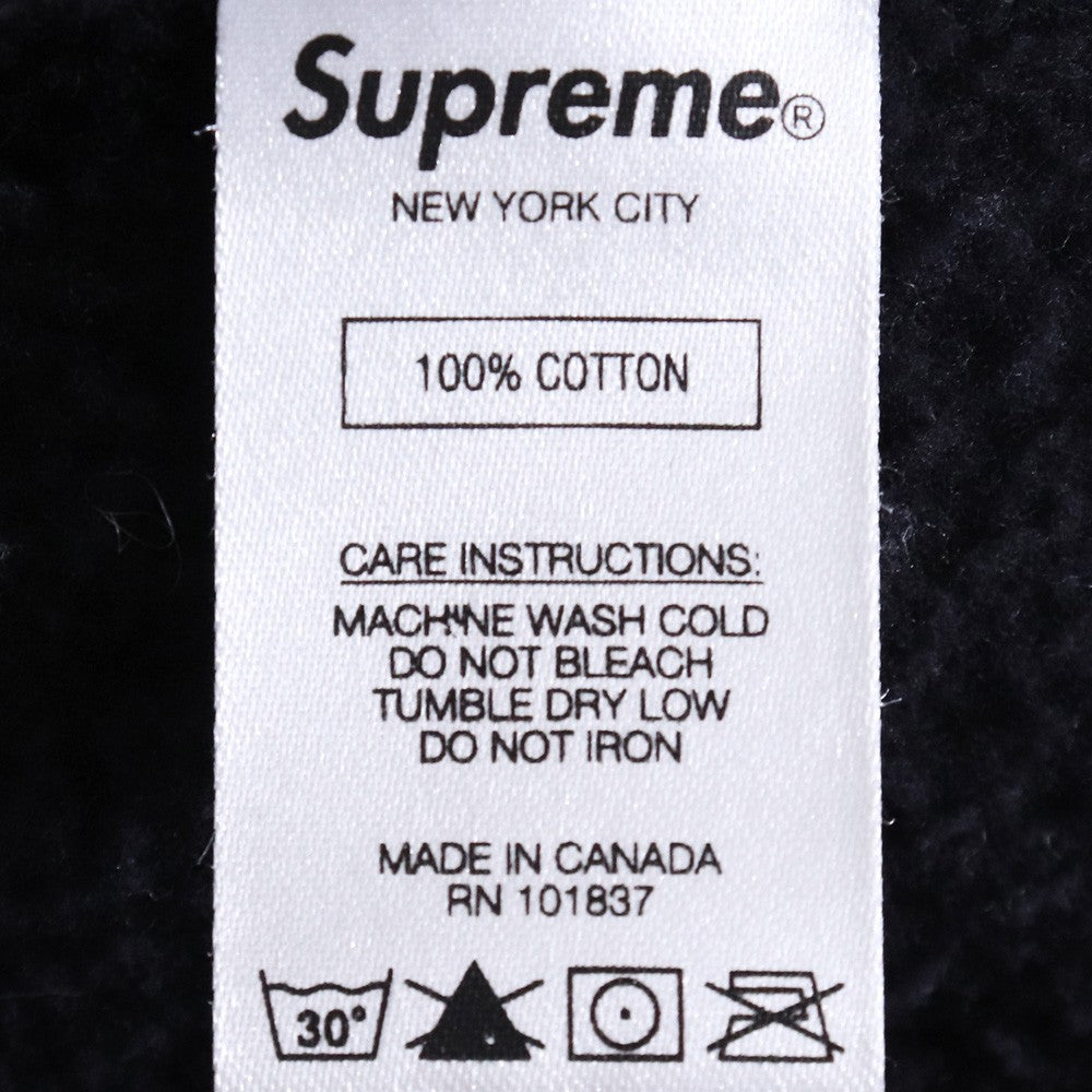 SUPREME 19SS Topline Zip Up Hoodie Black Size M