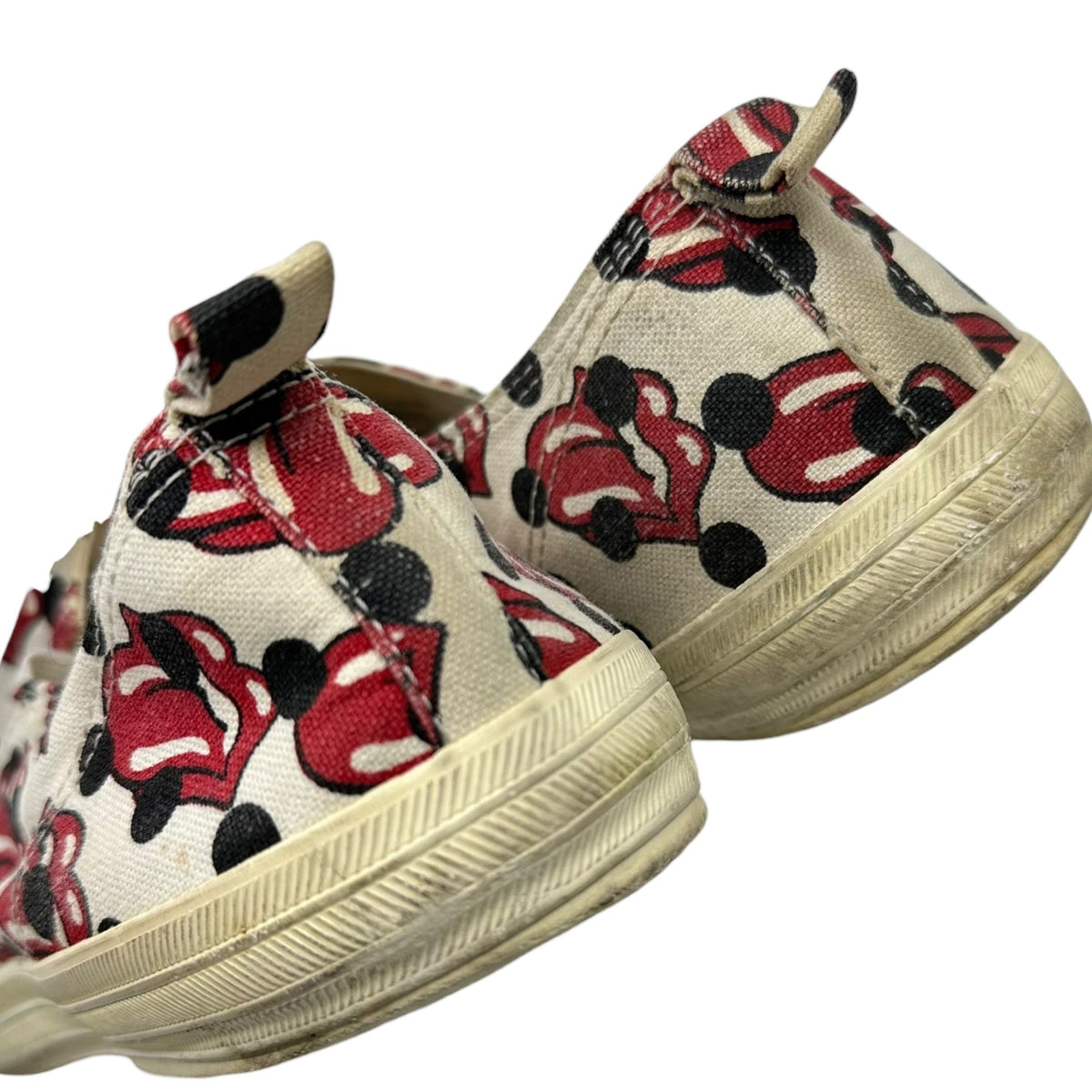 COMME des GARCONS HOMME PLUS 06SS Ivory Red Sneakers Size 27.0cm