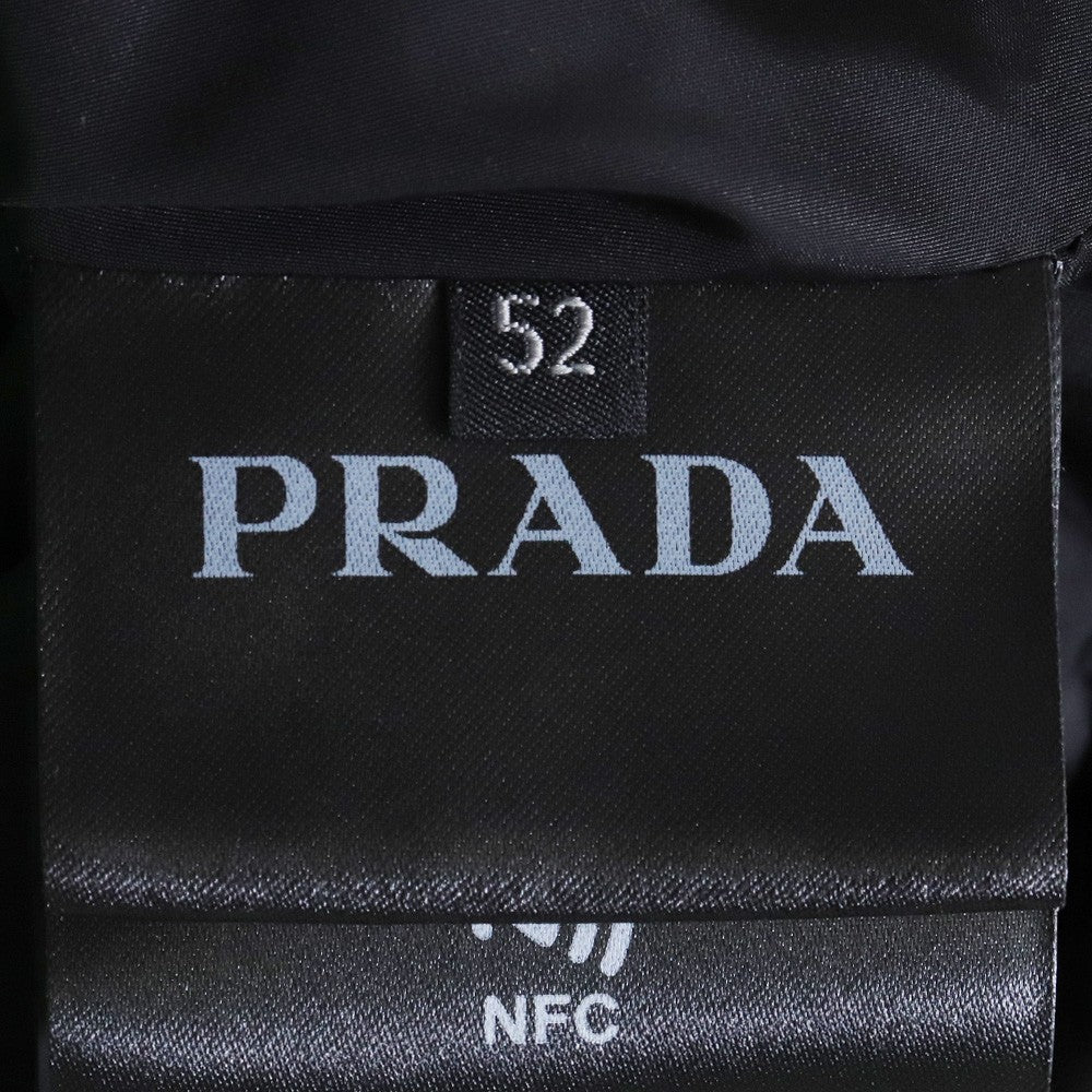 PRADA Re-Nylon Padded Logo Down Vest Green Size 52