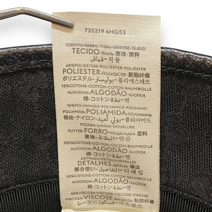 GUCCI Original GG Canvas Bucket Hat Black Size L