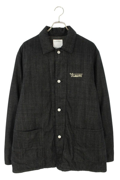 Visvim Logo Embroidered Down Jacket Black Size L