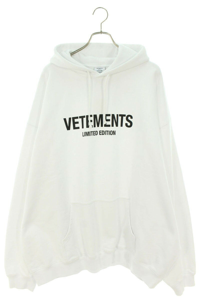 Vetements 24AW Logo Hoodie White Size L