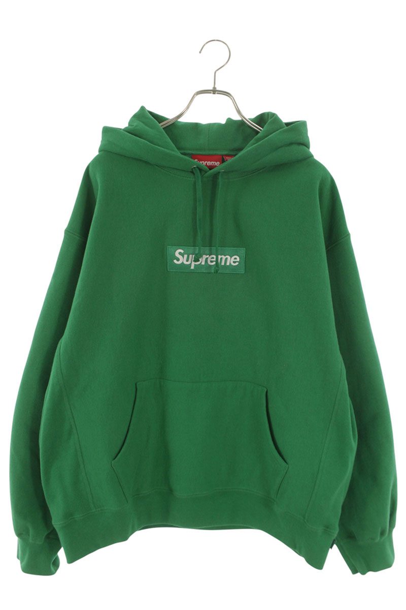 Supreme 24AW Box Logo Hooded Sweatshirt Green Size XL