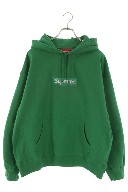Supreme 24AW Box Logo Hooded Sweatshirt Green Size XL