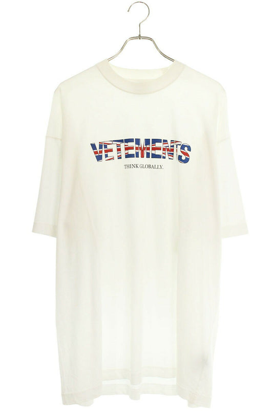 Vetements UK Logo Print T-Shirt White Size S
