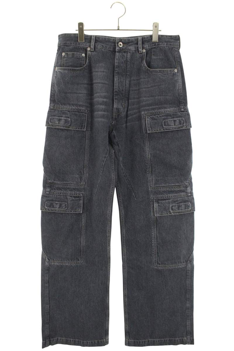 DRKSHDW 25AW Washed Double Cargo Denim Pants Blue Size 32