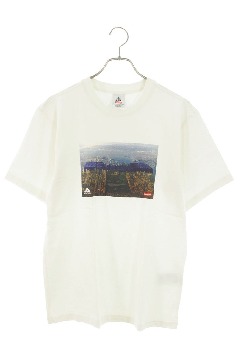 Supreme x Nike 22AW ACG Grid Tee Print T-Shirt White Size S