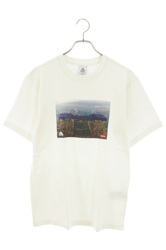 Supreme x Nike 22AW ACG Grid Tee Print T-Shirt White Size S