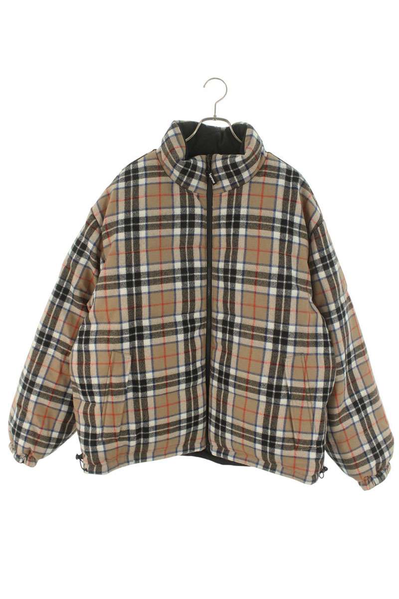 Supreme 24AW Reversible Puffer Jacket Fur Blouson Beige x Black Size XL