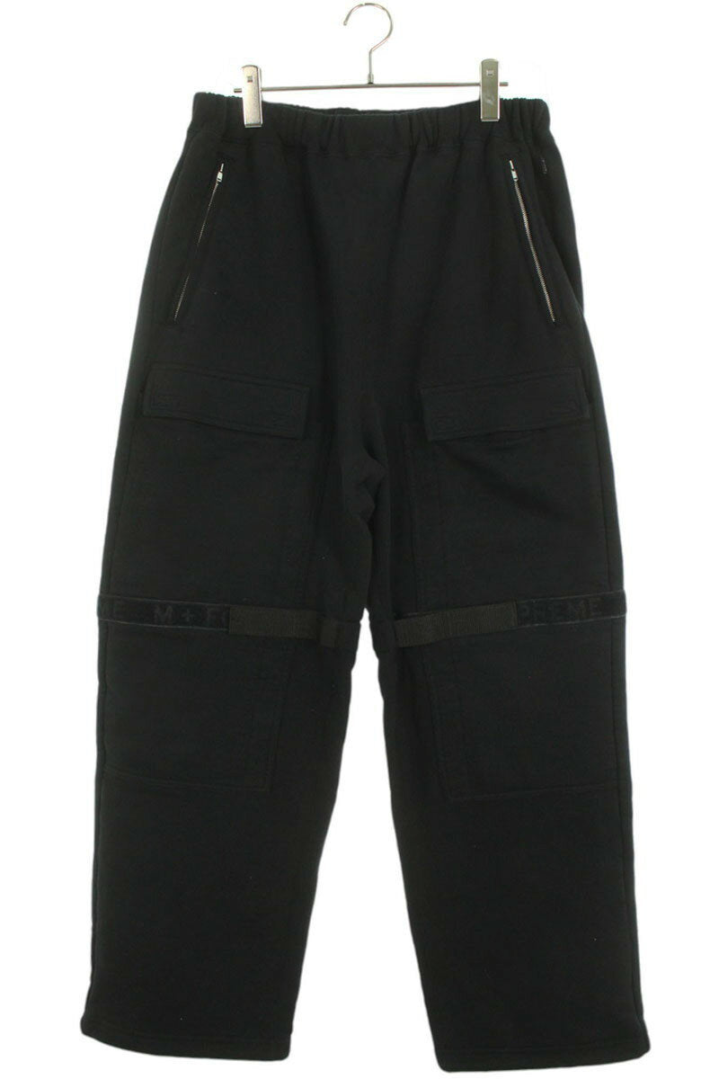 Supreme 25SS Shuttle Tape Cargo Sweatpant Cargo Sweatshirt Black Size 32