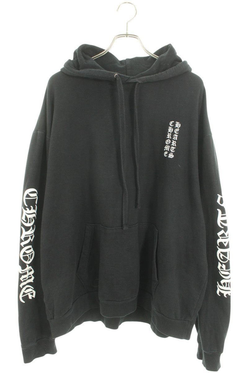 Chrome Hearts SWTSHRT PLVR Pullover Logo Print Hoodie Black Size XL