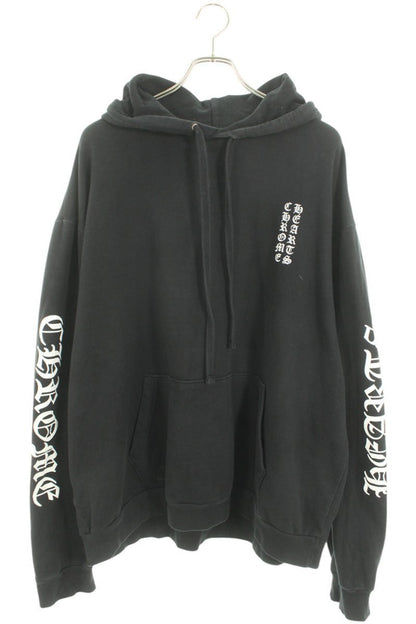 Chrome Hearts SWTSHRT PLVR Pullover Logo Print Hoodie Black Size XL