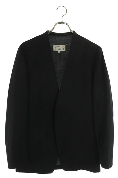 Maison Margiela 19AW Wool Collarless Jacket Black Size 44