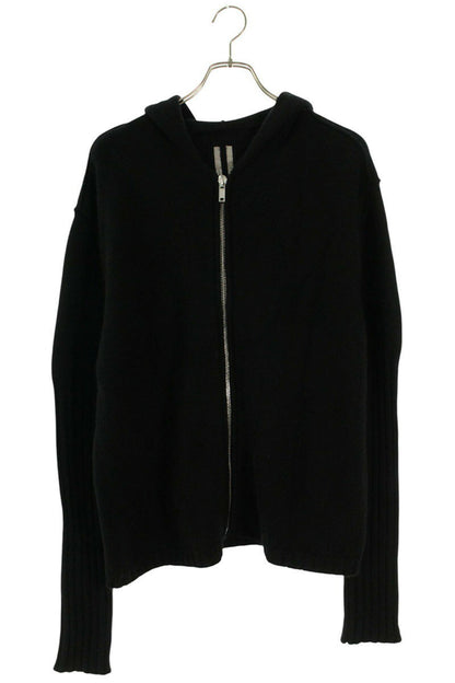 Rick Owens 25SS KLWS Cashmere Zip Up Hoodie Black Size M