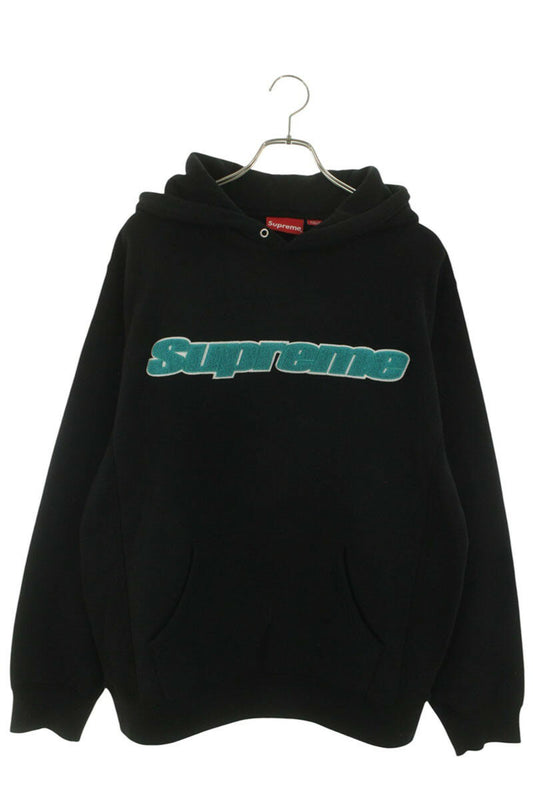 Supreme 19SS Chenille Hooded Sweatshirt Black Size L