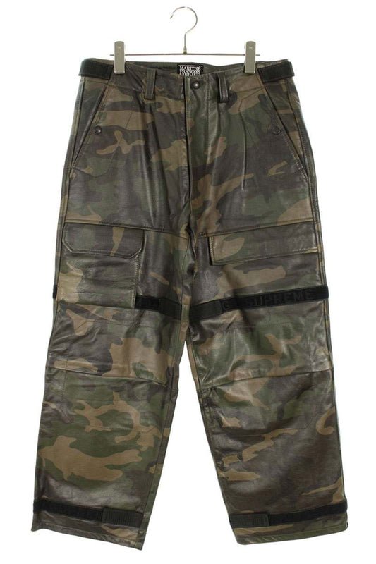 Supreme x FRANCOIS GIRBAUD 25SS Shuttle Tape Leather Cargo Pant Green US 30