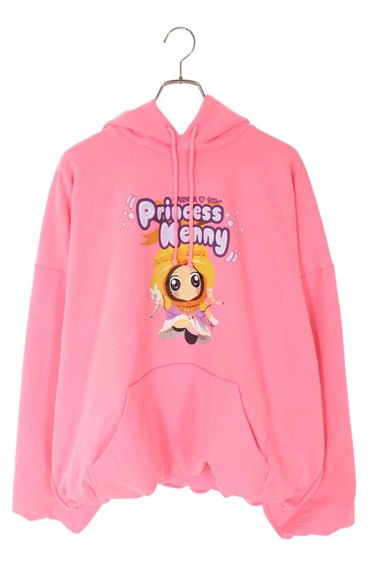 Vetements 25SS PRINCESSKENNYCROPPEDBOXY Hoodie Pink Size S