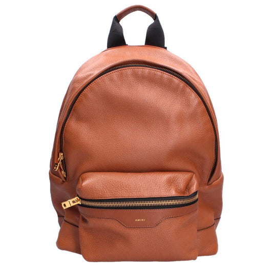 Amiri Leather Backpack Brown One Size