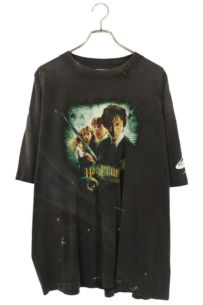 Saint Michael 25AW Print T-Shirt Black Size XL