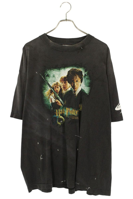 Saint Michael 25AW Print T-Shirt Black Size XL