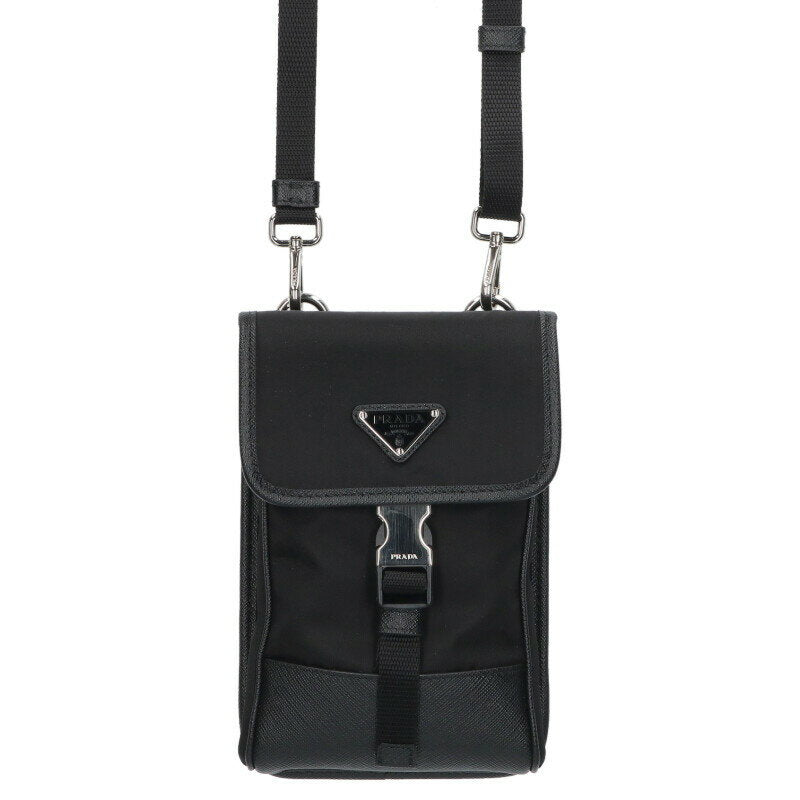 Prada Phone Shoulder Bag Black One Size