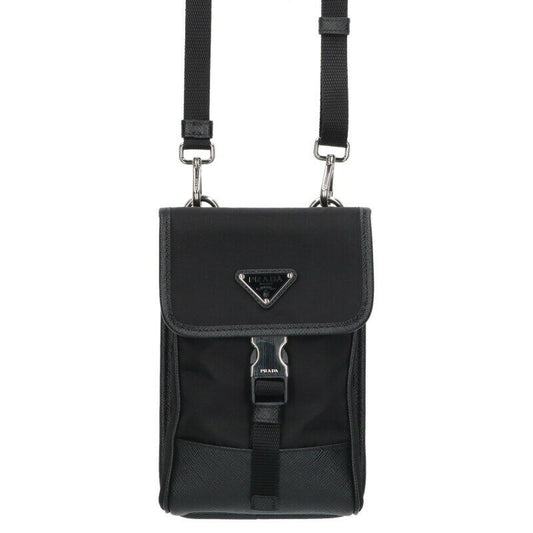 Prada Phone Shoulder Bag Black One Size