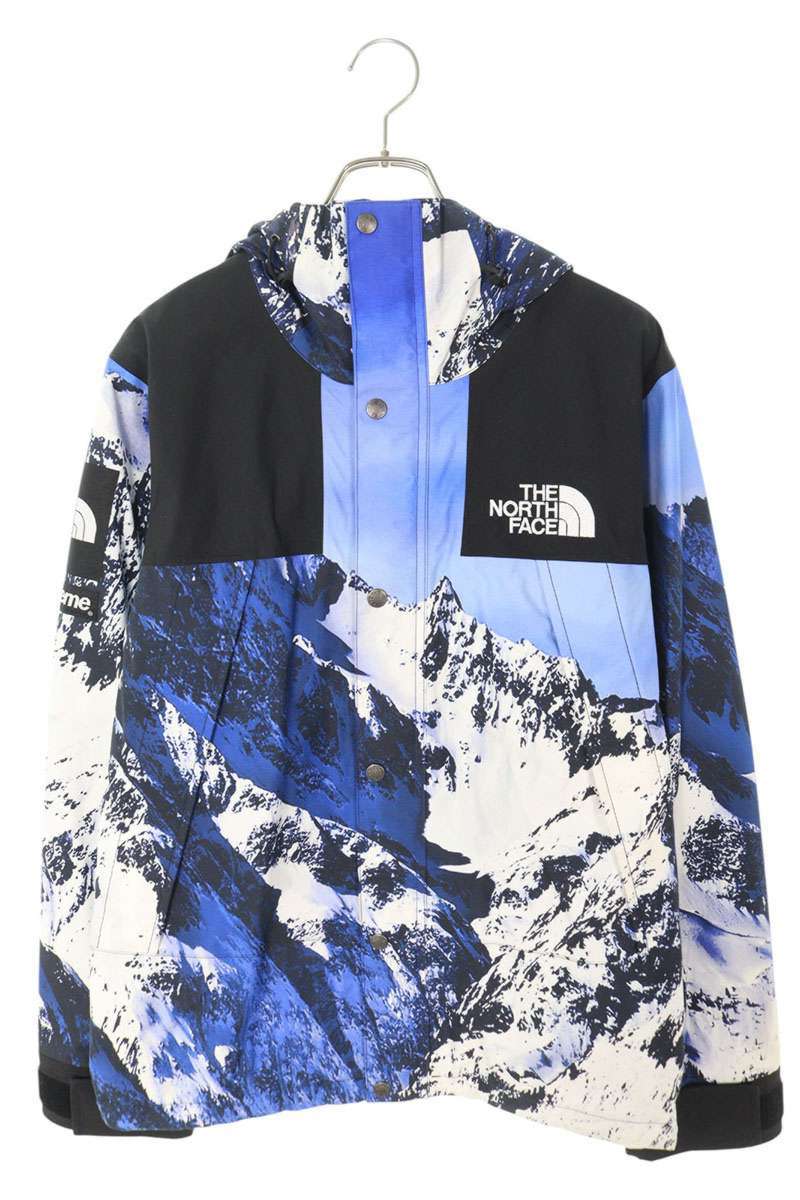 Supreme x The North Face 17AW The North Face Mountain Parka Blue Size S