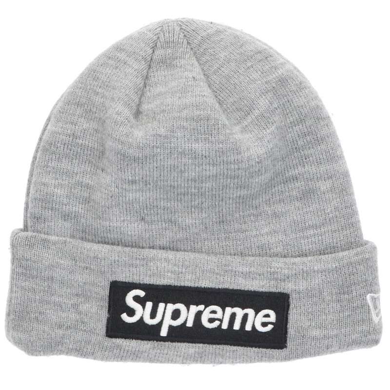 SUPREME x New Era Box Logo Beanie Gray One Size