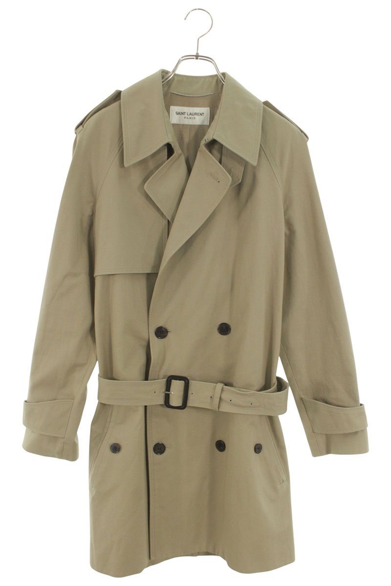Saint Laurent Paris Trench Coat Beige Size XS
