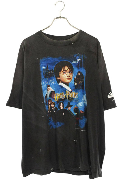 Saint Michael 25AW Print T-Shirt Black Size XL