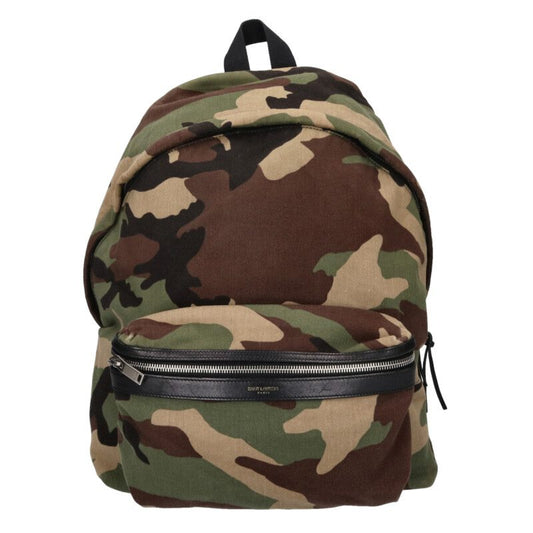 Saint Laurent Paris Camo backpack Green One Size