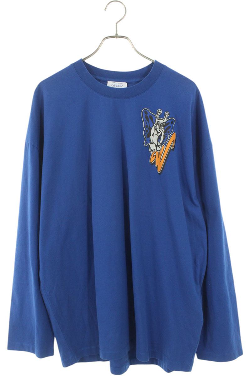 Off-White GANG WIDE L S TEE Blue Size M